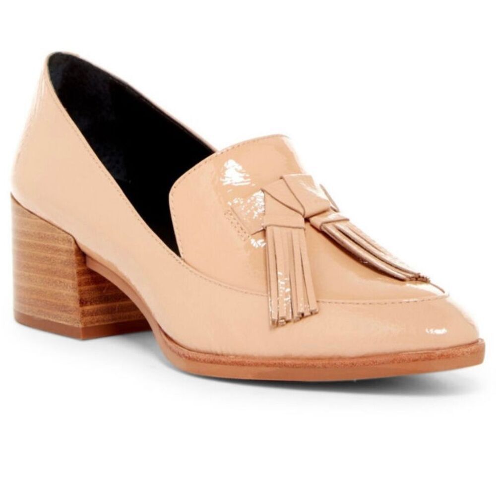 Rebecca Minkoff Edie Patent nude tassel loafers 8